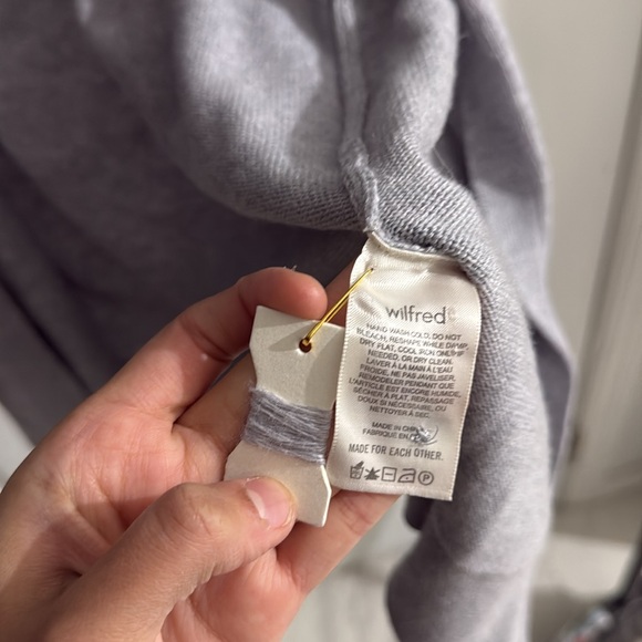 Aritzia Wilfred XS long Cardigan Sweater Grey - Picture 8 of 15